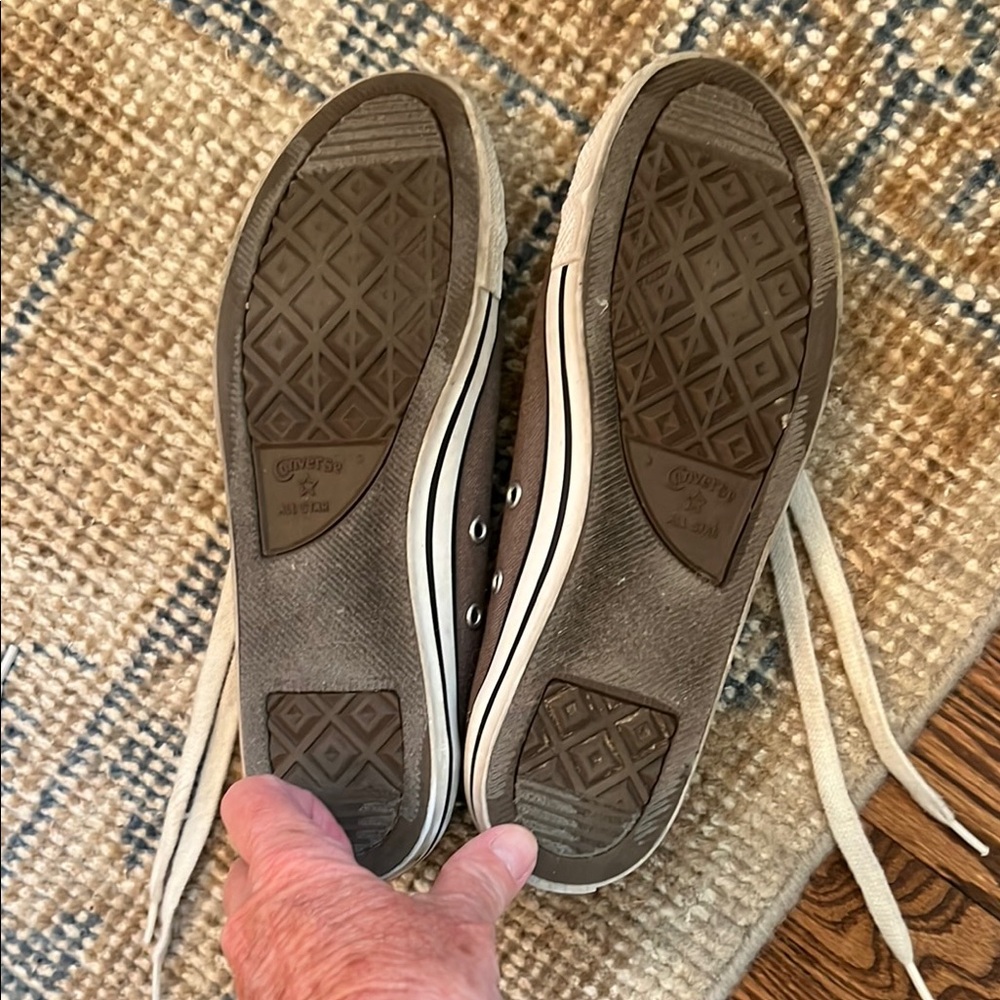 Converse Classic Gray Sneakers with White Accents - Picture 4 of 6